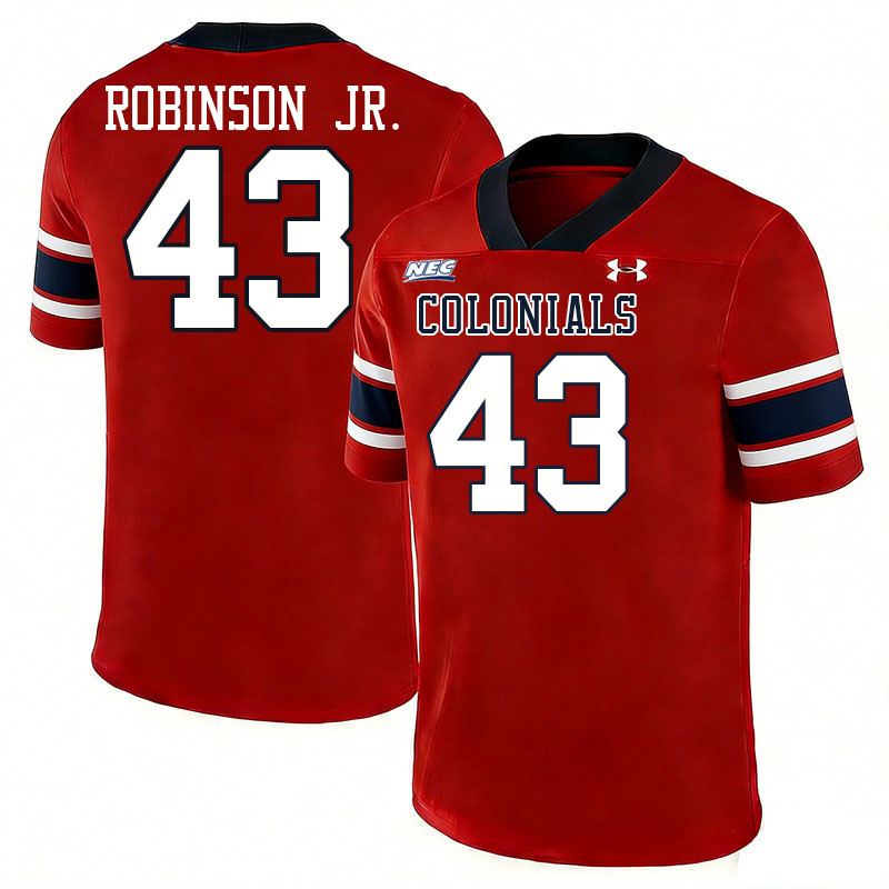 Robert Morris Colonials #43 Mitchell Robinson Jr. College Football Jerseys,Uniforms Stitched-Red